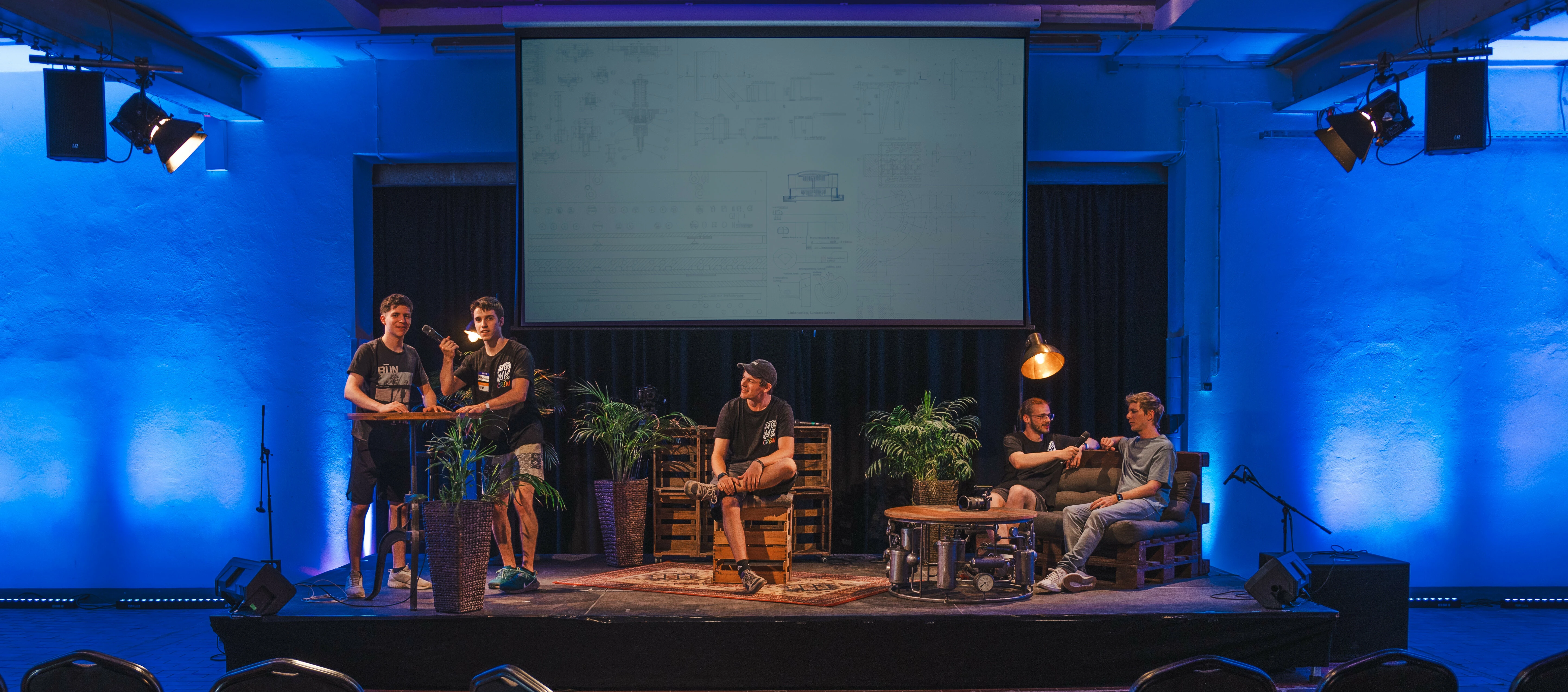 Stageheroes Bühne mit Vorträgen