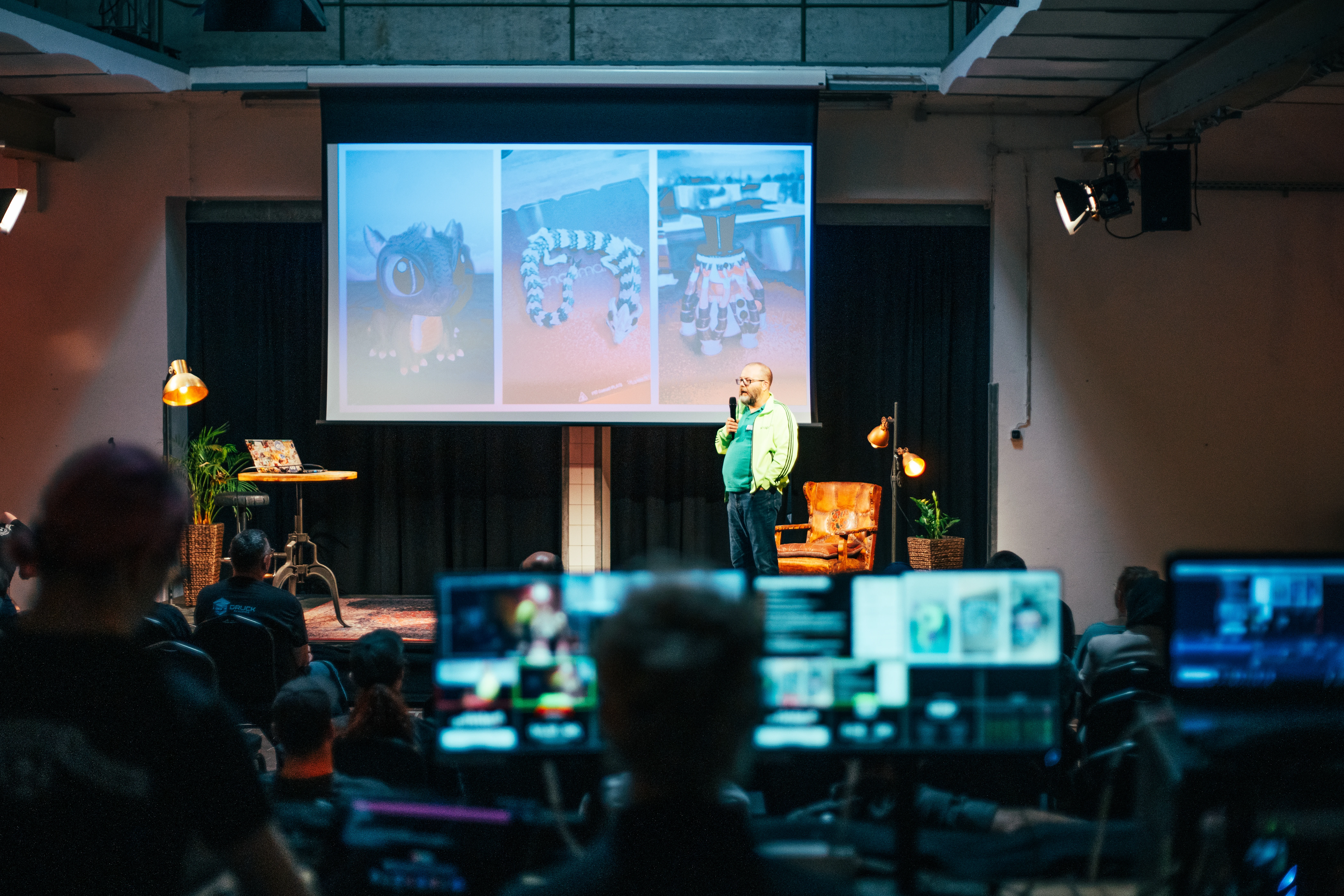 Stageheroes Bühne mit Vorträgen